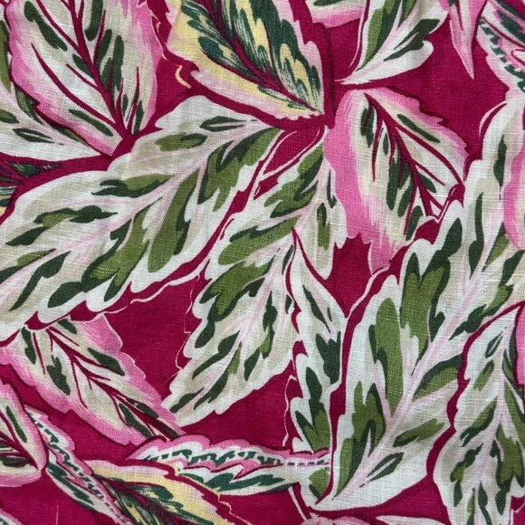 LOFT Beach Palm Tie-Front Linen Romper XS NWT Resort Cruise Vacation Summer - Picture 6 of 10